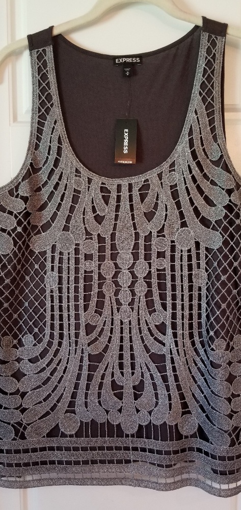 NWT Express lace front top